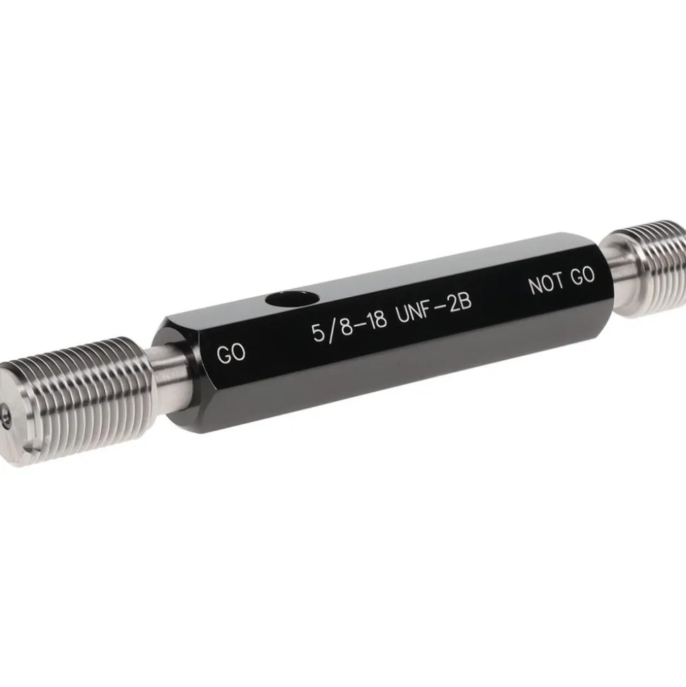 Plug Thread Gage: 5/8-18 Thread, 2B Class, Double End, Go & No Go