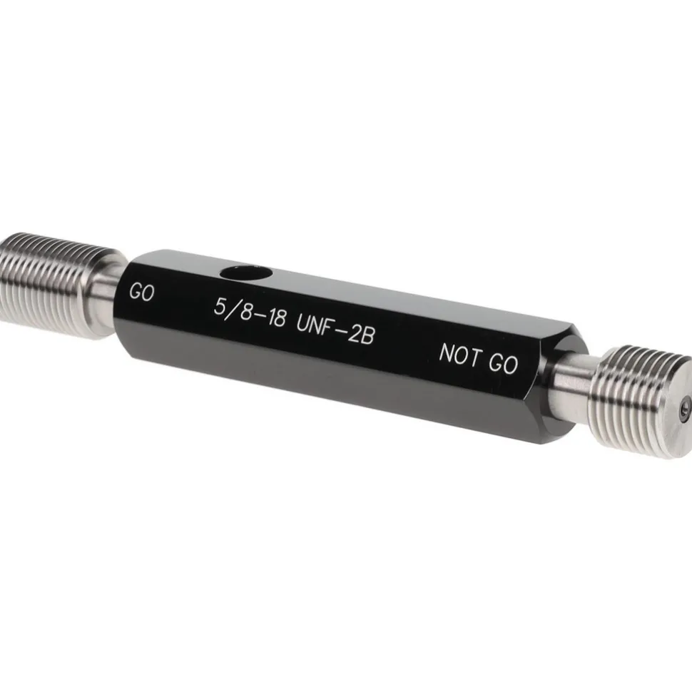 Plug Thread Gage: 5/8-18 Thread, 2B Class, Double End, Go & No Go