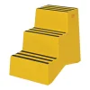 Polyethylene: 3-Step Step Stool 500 Lb. Capacity Yellow
