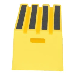 Polyethylene: 1-Step Step Stool 500 Lb. Capacity Yellow