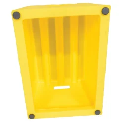 Polyethylene: 1-Step Step Stool 500 Lb. Capacity Yellow
