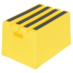 Polyethylene: 1-Step Step Stool 500 Lb. Capacity Yellow