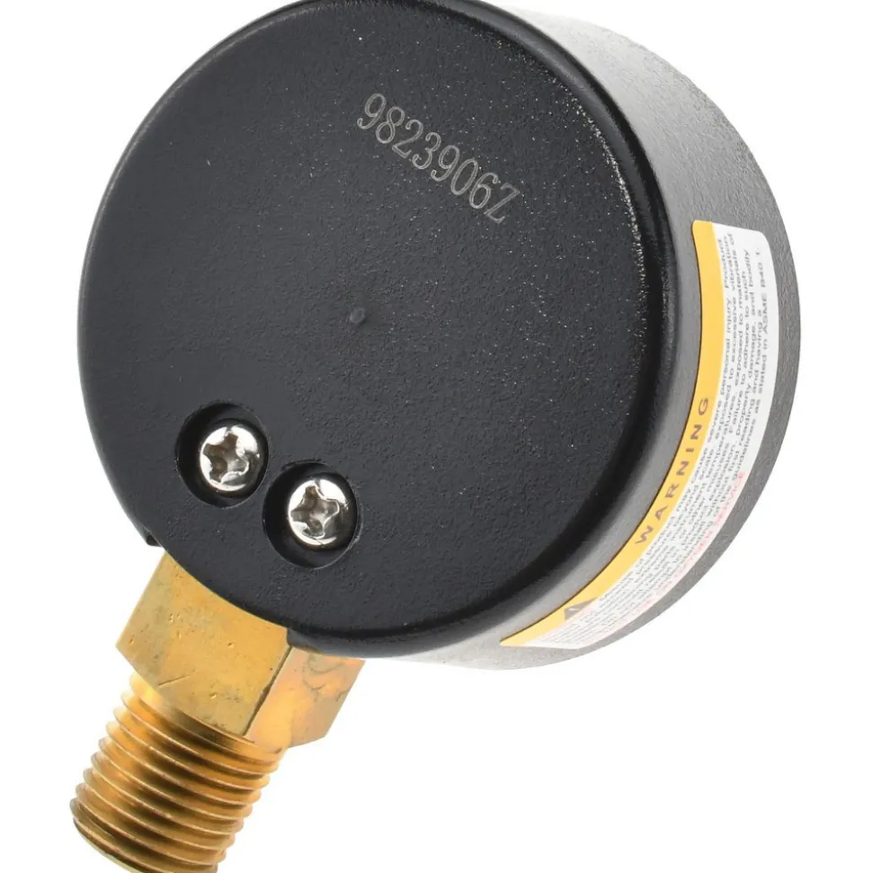 Pressure Gauge: 2" Dial, 30 psi, 1/4" Thread, NPT, Lower Mount