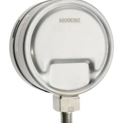 Pressure Gauge: 4" Dial, 60 psi, 1/4" Thread, NPT, Lower Mount