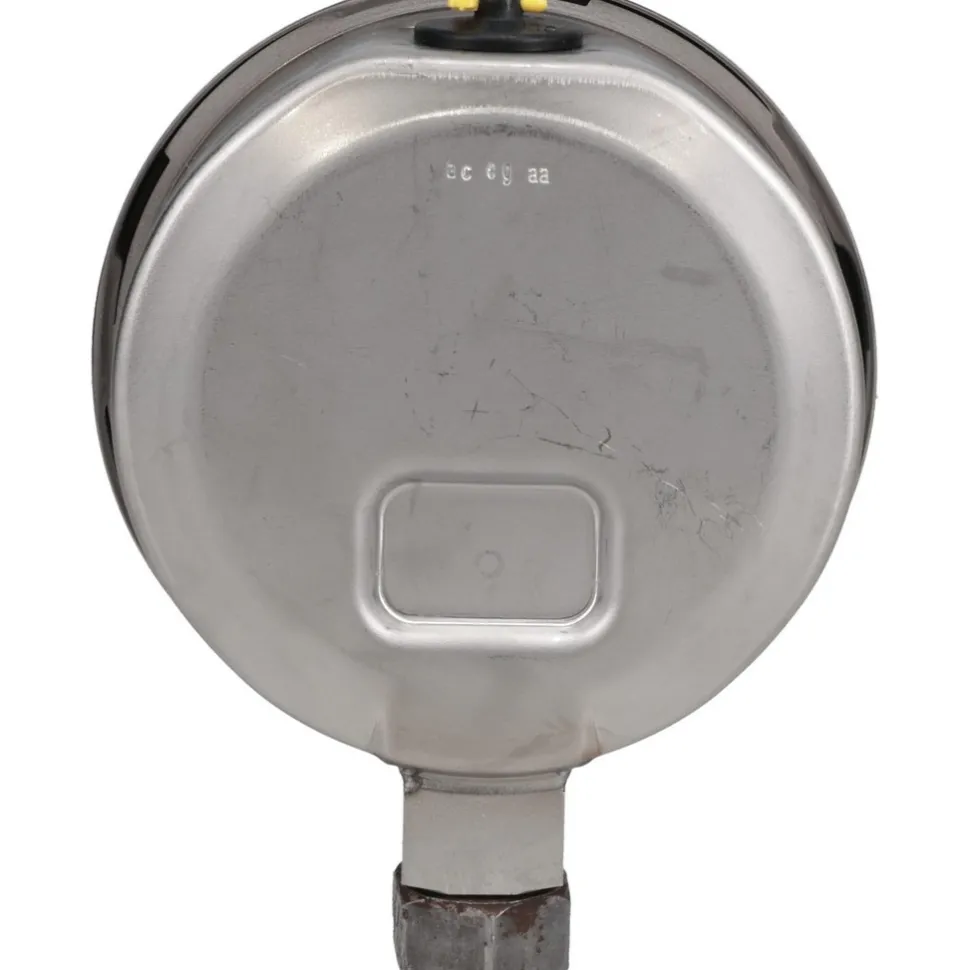 Pressure Gauge: 4" Dial, 1/4" Thread, Lower Mount