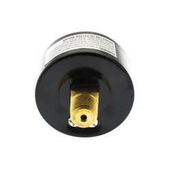 Pressure Gauge: 2" Dial, 1/4" Thread, NPT, Center Back Mount