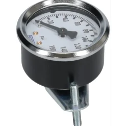 Pressure Gauge: 2" Dial, 1/4" Thread, U-Clamp Panel & Center Back Mount