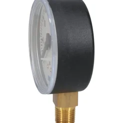 Pressure Gauge: 2-1/2" Dial, 0 to 30 psi, 1/4" Thread, NPT, Lower Mount