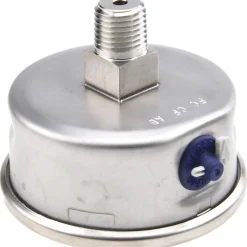 Pressure Gauge: 2-1/2" Dial, 0 to 30 psi, 1/4" Thread, NPT, Center Back Mount