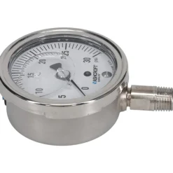 Pressure Gauge: 2-1/2" Dial, 0 to 30 psi, 1/4" Thread, NPT, Lower Mount