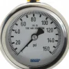 Pressure Gauge: 2-1/2" Dial, 0 to 160 psi, 1/4" Thread, NPT, Center Back Mount