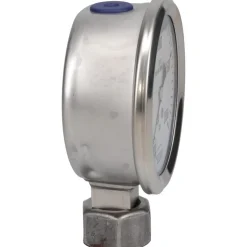 Pressure Gauge: 2-1/2" Dial, 0 to 2,000 psi, 1/4" Thread, NPT, Lower Mount