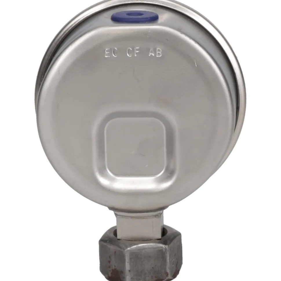 Pressure Gauge: 2-1/2" Dial, 0 to 2,000 psi, 1/4" Thread, NPT, Lower Mount