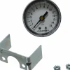 Pressure Gauge: 2" Dial, 0 to 15 psi, 1/4" Thread, NPT, Center Back Mount