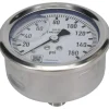 Pressure Gauge: 2-1/2" Dial, 0 to 160 psi, 1/4" Thread, NPT, Center Back Mount
