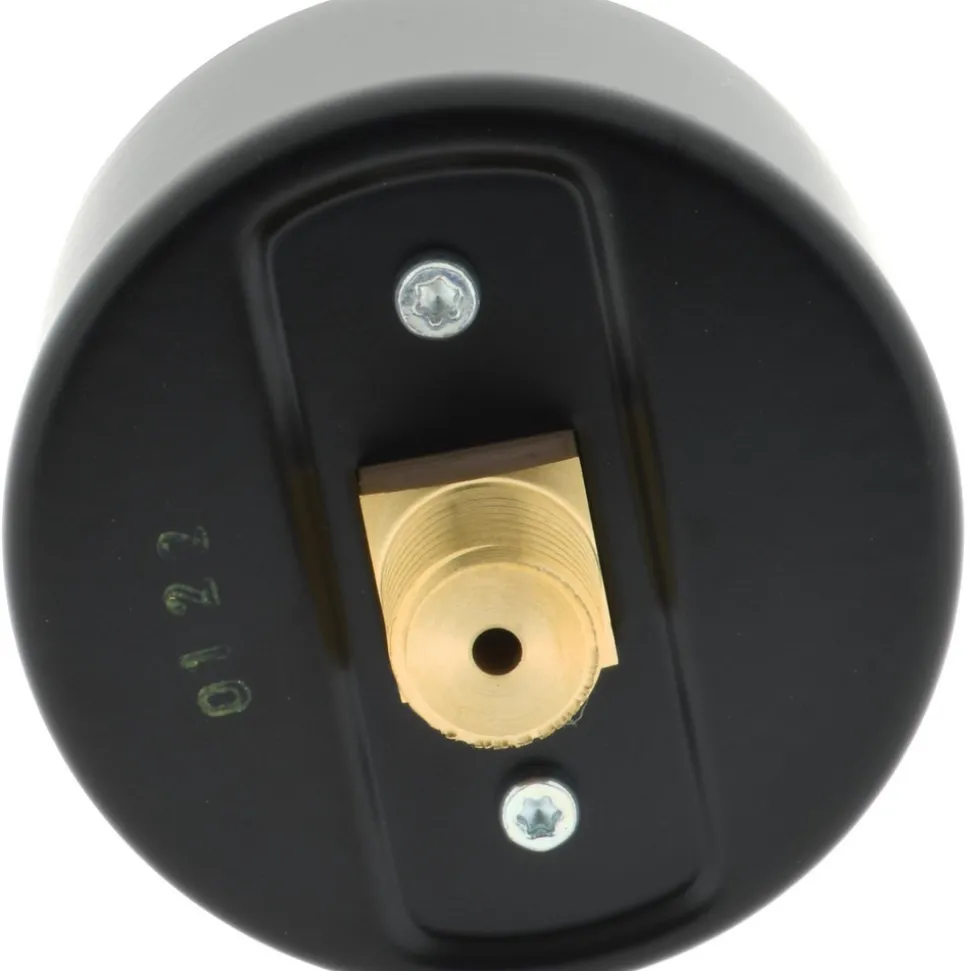 Pressure Gauge: 2-1/2" Dial, 0 to 3 psi, 1/4" Thread, NPT, Center Back Mount