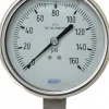 Pressure Gauge: 4" Dial, 0 to 160 psi, 1/4" Thread, NPT, Lower Mount