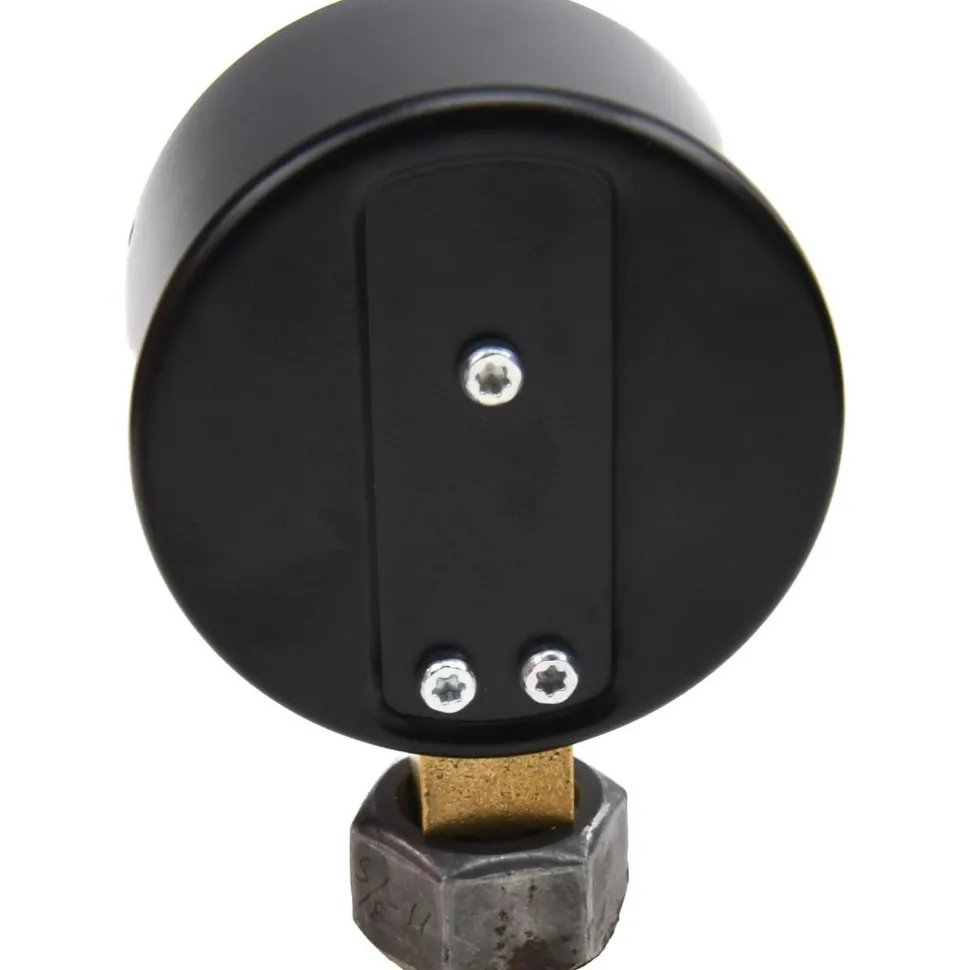 Pressure Gauge: 2-1/2" Dial, 0 to 3 psi, 1/4" Thread, NPT, Lower Mount