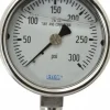 Pressure Gauge: 2-1/2" Dial, 0 to 300 psi, 1/4" Thread, NPT, Lower Mount