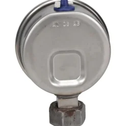Pressure Gauge: 2-1/2" Dial, 0 to 200 psi, 1/4" Thread, NPT, Lower Mount