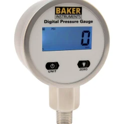 Pressure Gauge: 0 to 100 psi, 1/4" MNPT, Bottom Mount