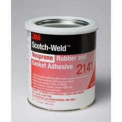 2141 1QT LT YLW SCOTCH-WELD RBR&GASK ADH
