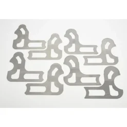 Radius Gage Set: Steel, 9/16 to 1" Radius, 1/16" Graduation, 8 pc