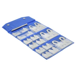Radius Gage Set: Steel, 0.01 to 0.5