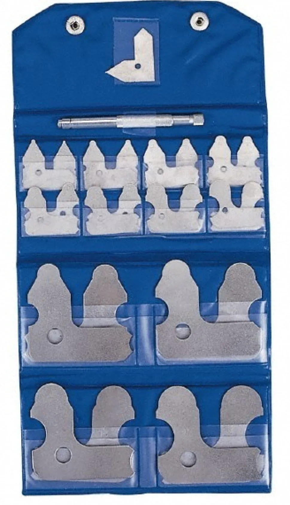 Radius Gage Set: 1/64 to 1" Radius, 33 pc