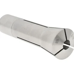 R8 Collet: 3/8", 0.0007" TIR, Round, 7/16-20 Drawbar Thread