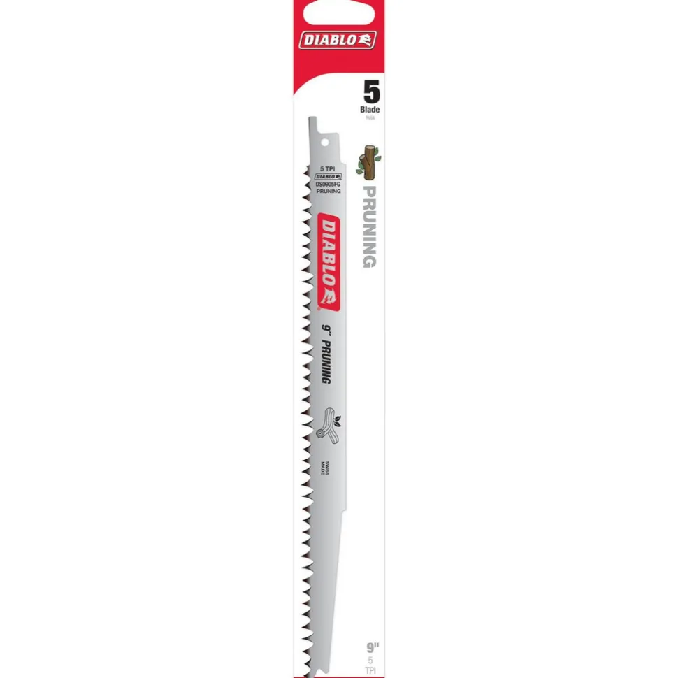 Reciprocating Saw Blade: 9" Long, Bi-Metal