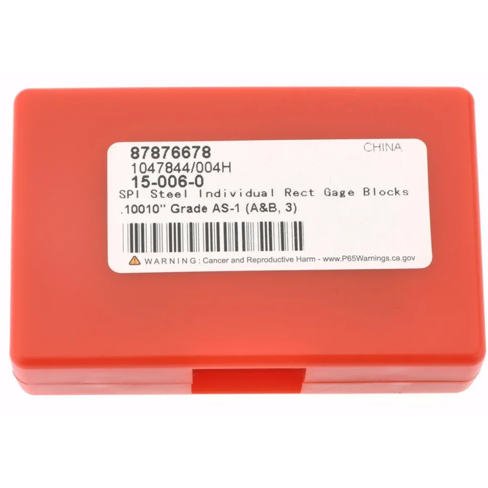 Rectangle Steel Gage Block: 0.1001", Grade AS-1