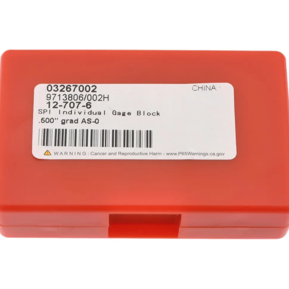 Rectangle Steel Gage Block: 0.5", Grade 0
