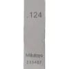 Rectangle Steel Gage Block: 0.124", Grade AS-1