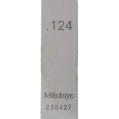 Rectangle Steel Gage Block: 0.124", Grade AS-1