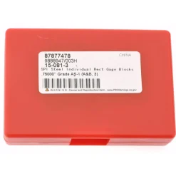 Rectangle Steel Gage Block: 0.75", Grade AS-1