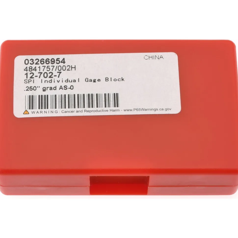 Rectangle Steel Gage Block: 0.25", Grade 0