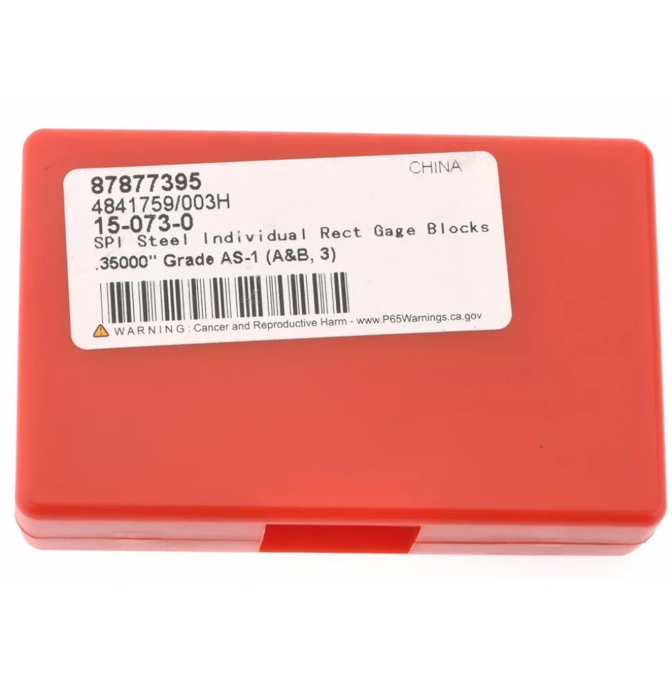 Rectangle Steel Gage Block: 0.35", Grade AS-1