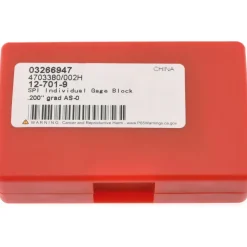 Rectangle Steel Gage Block: 0.2", Grade 0