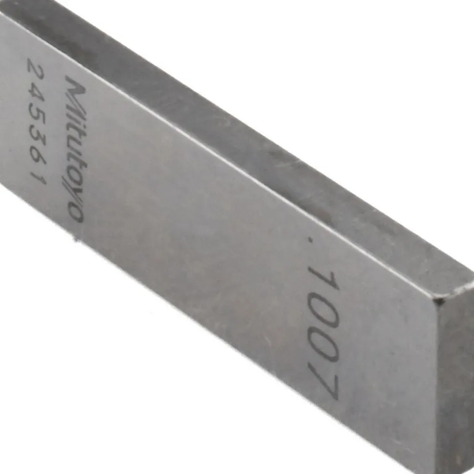 Rectangle Steel Gage Block: 0.1007", Grade 0