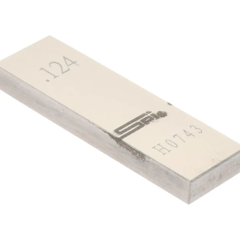 Rectangle Steel Gage Block: 0.124", Grade AS-1