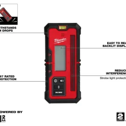 Red Exterior Rotary Laser Receiver