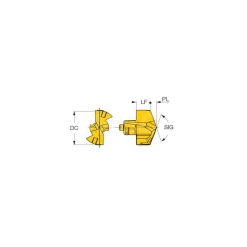 Replaceable Drill Tip: ICM 0531 ISCAR IC908, 0.5310
