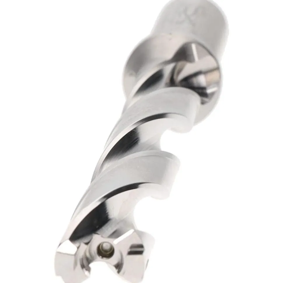 Replaceable-Tip Drill: 0.551 to 0.587" Dia, 4.41" Max Depth, 5/8" Straight-Cylindrical Shank