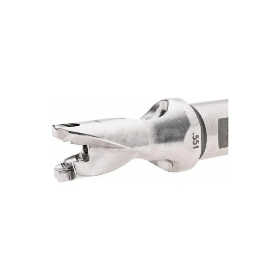 Replaceable-Tip Drill: 0.551 to 0.567" Dia, 0.83" Max Depth, 5/8" Weldon Flat Shank