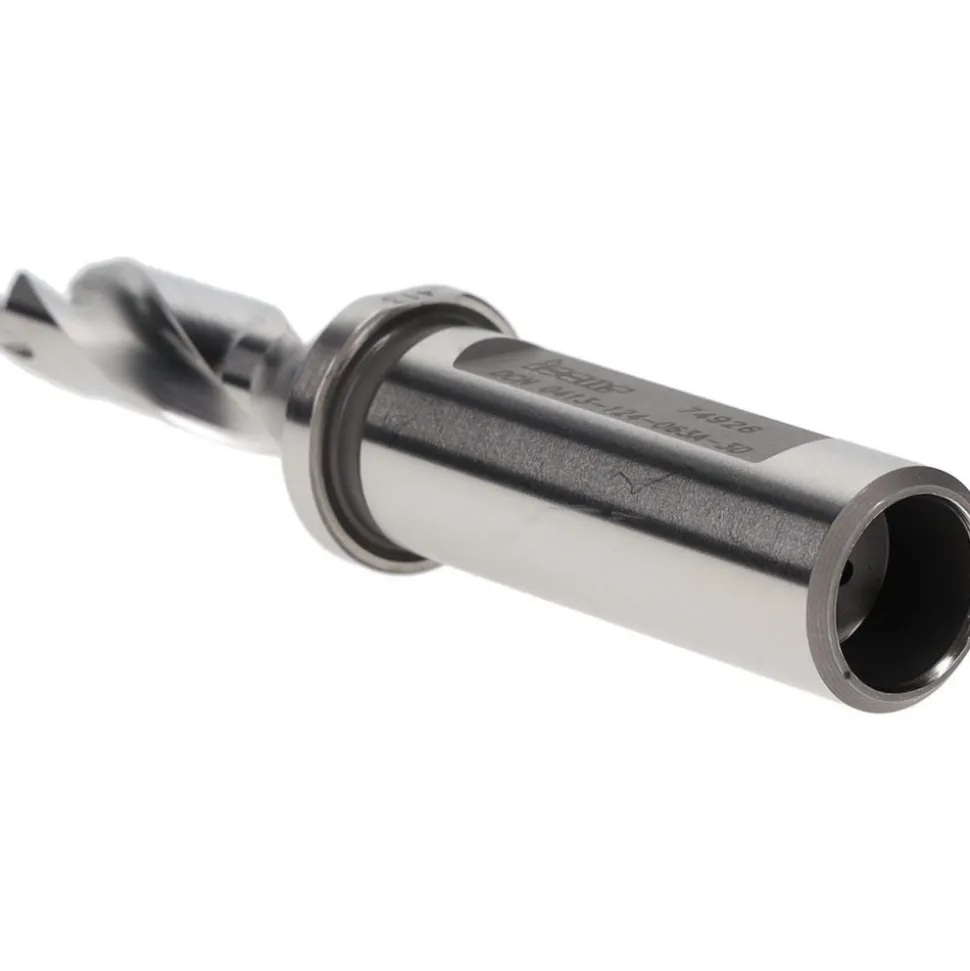 Replaceable-Tip Drill: 0.413 to 0.429" Dia, 1.24" Max Depth, 5/8" Weldon Flat Shank