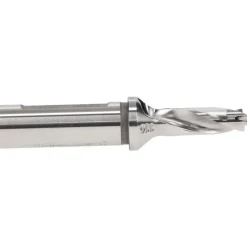 Replaceable-Tip Drill: 0.413 to 0.429" Dia, 1.24" Max Depth, 5/8" Weldon Flat Shank
