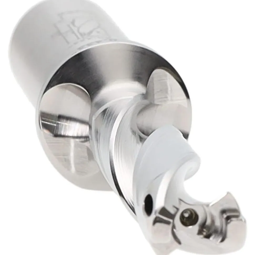 Replaceable-Tip Drill: 0.433 to 0.449" Dia, 2.16" Max Depth, 5/8" Straight-Cylindrical Shank