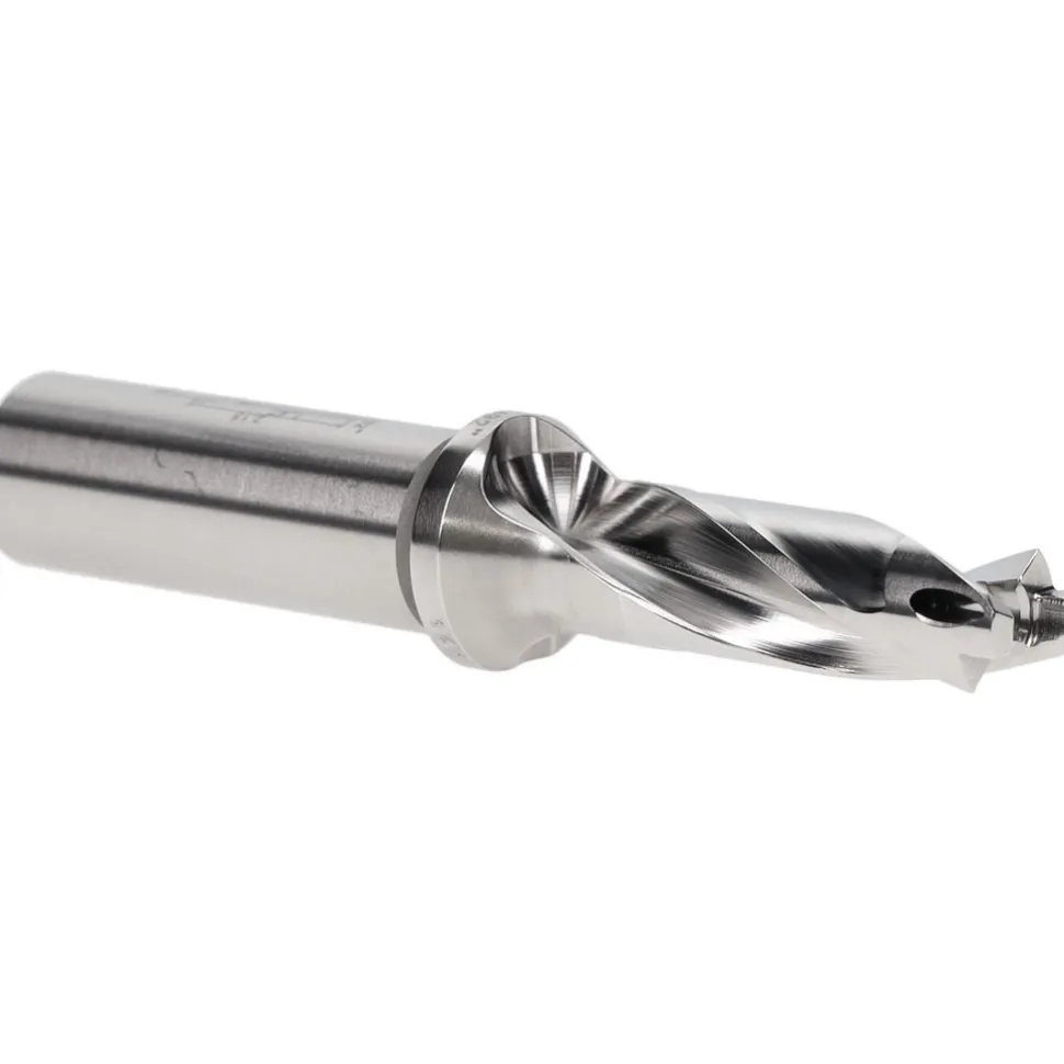 Replaceable-Tip Drill: 0.492 to 0.508" Dia, 1.47" Max Depth, 5/8" Straight-Cylindrical Shank