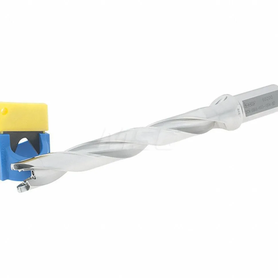 Replaceable-Tip Drill: 0.866 to 0.902" Dia, 6.93" Max Depth, 1" Weldon Flat Shank